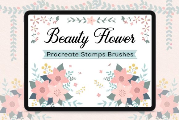Download Procreate Stamp Brushes - Beauty Flower - Procreate stamp brushes Collection