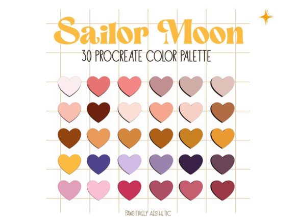 Download Sailor Moon Procreate Color Palette - Moon Collection