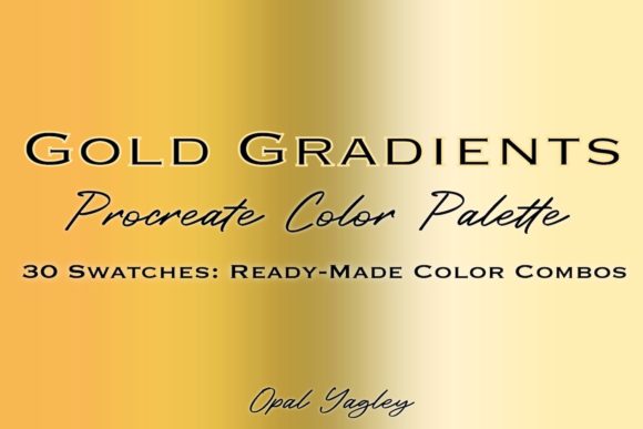 Download Gold Gradient Procreate Color Palette - Premium Resources