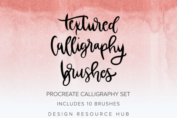 Download Textured Calligraphy Procreate Brushes - Calligraphy Collection