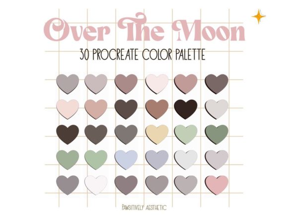 Download Over the Moon Procreate Color Palette - Moon Collection