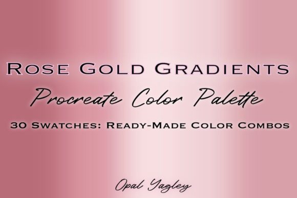 Download Rose Gold Gradient Procreate Colors - Premium Resources