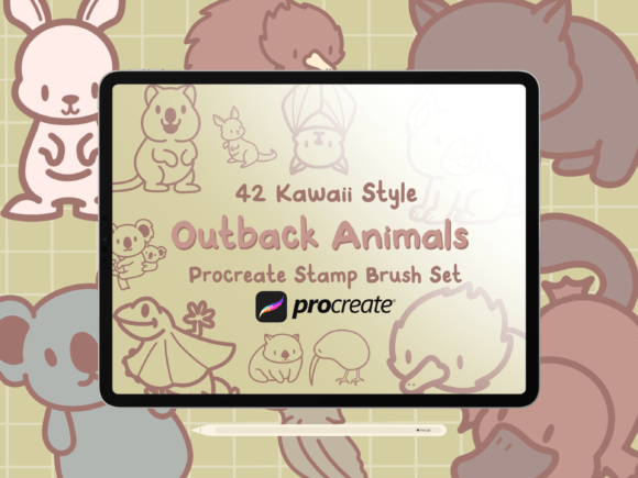 Download Outback Animals Procreate Stamp Brushes - Procreate stamp brushes Collection
