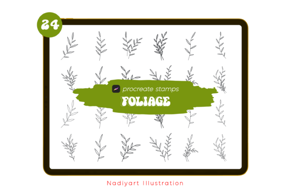 Download Foliage Procreate Stamp Brushes - Procreate stamp brushes Collection
