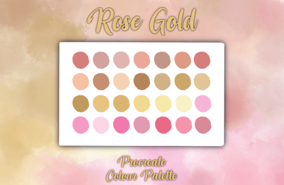 Download Rose Gold ProCreate Colour Palette - Gold procreate Collection