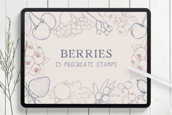 Download Berries Procreate Stamp Brushes - Procreate stamp brushes Collection