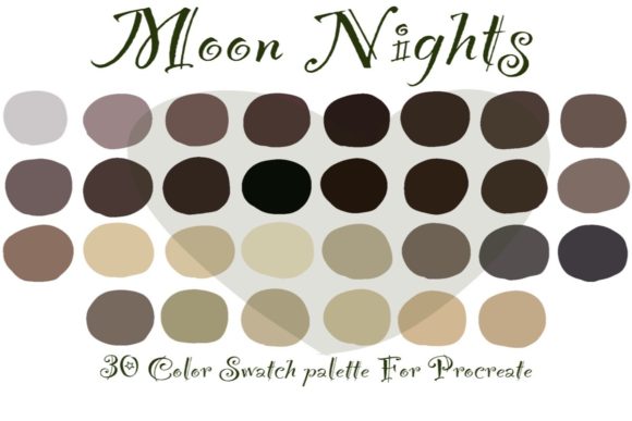 Download Color Palette Procreate Moon Nights - Moon Collection